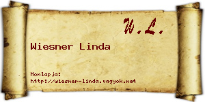 Wiesner Linda névjegykártya